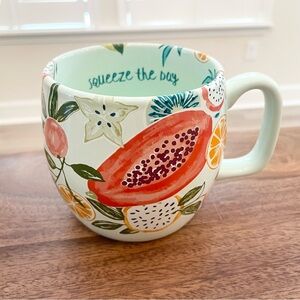 Opalhouse Stoneware "Squeeze the Day" Fruit Mug